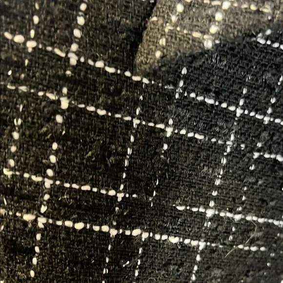 Zara Black and White Fitted Polo Button Down - Picture 5 of 7